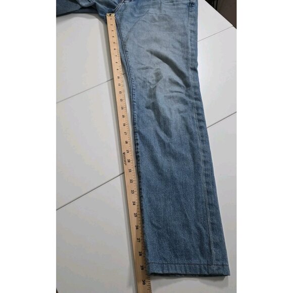 Abercrombie & Fitch Jeans Men 32 x 32 (30) Light Blue Cotton Preppy Western FLAW - Picture 7 of 16